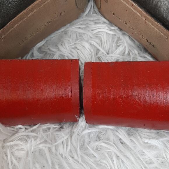 LUCKY BRAND TAFIA LACE UP LASER CUT-OUT STACKED HEELS CUSTOMIZED SIZE 8.5 - Picture 6 of 12